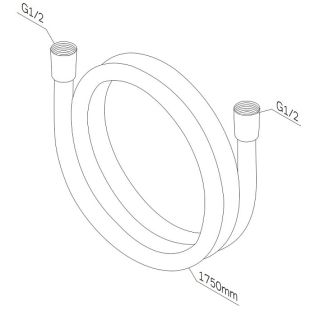 Шланг для душа 150 AM.PM F0417B22 черный